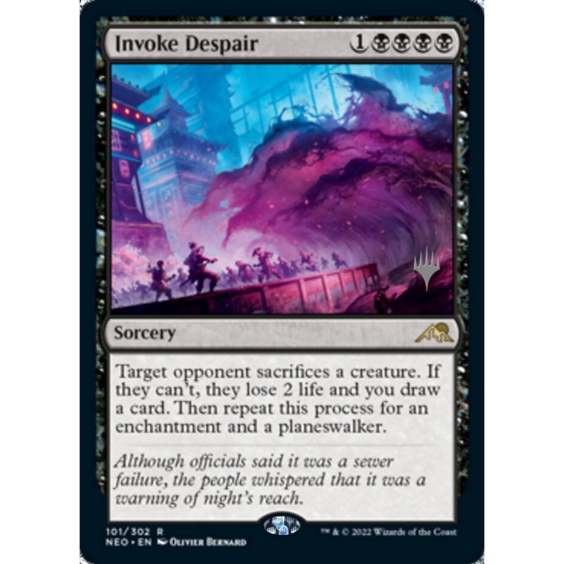 Invoke Despair (Promo Pack) [Kamigawa: Neon Dynasty Promos]