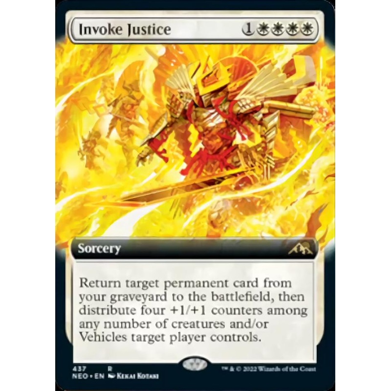 Invoke Justice (Extended Art) [Kamigawa: Neon Dynasty]