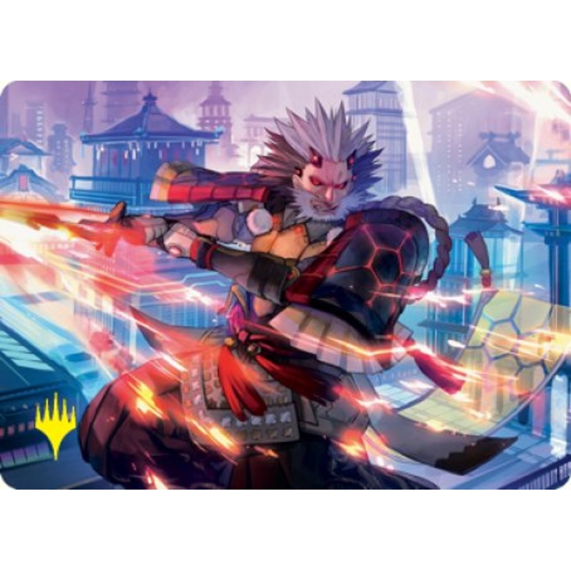 Isshin, Two Heavens as One 2 Art Card (Gold-Stamped Signature) [Kamigawa: Neon Dynasty Art Series]