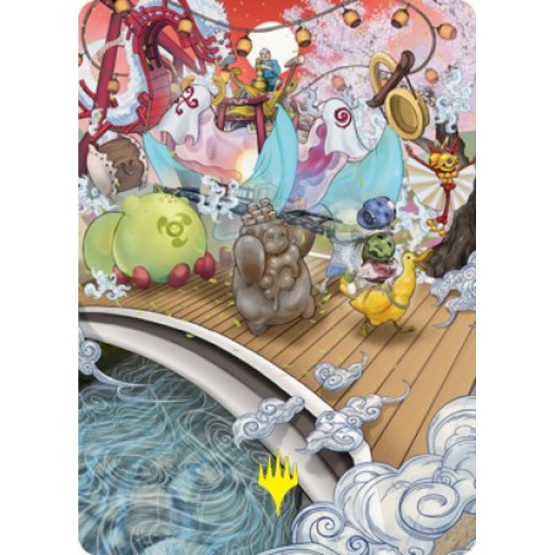 March of Otherworldly Light Art Card (Gold-Stamped Signature) [Kamigawa: Neon Dynasty Art Series]