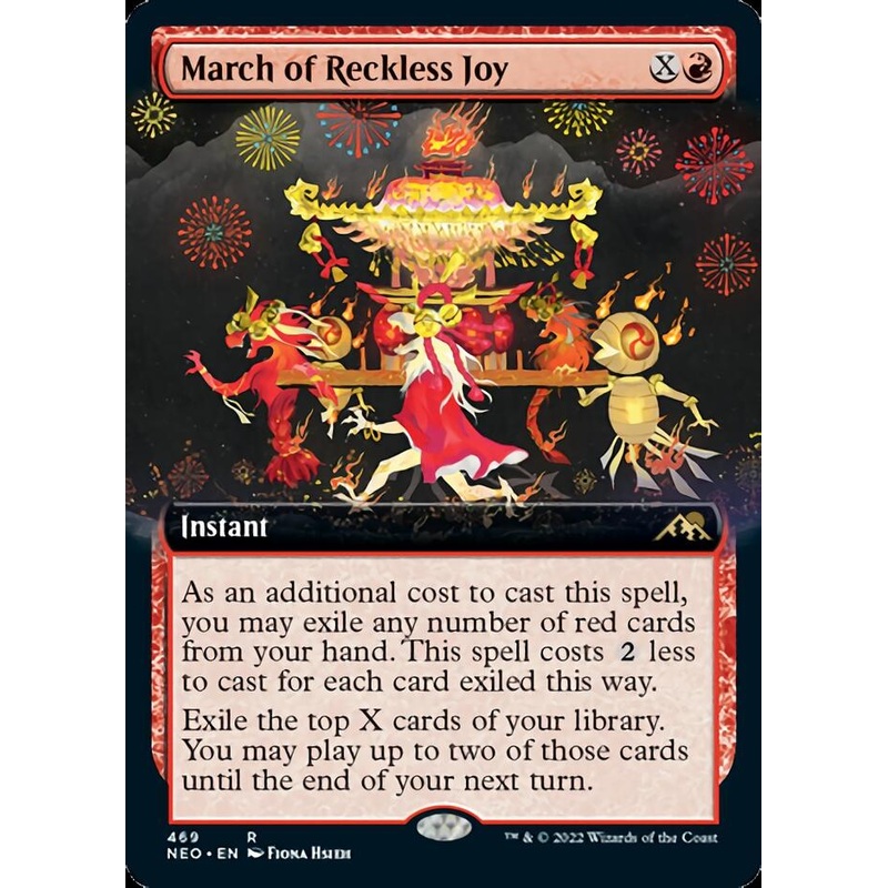 March of Reckless Joy (Extended Art) [Kamigawa: Neon Dynasty]