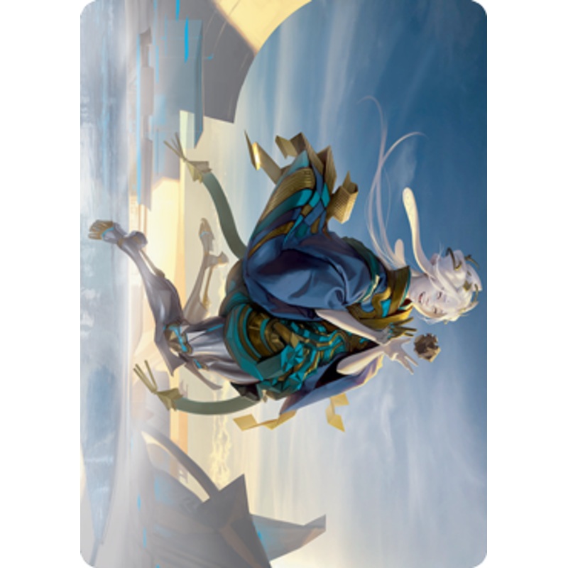 Moonfolk Puzzlemaker Art Card [Kamigawa: Neon Dynasty Art Series]