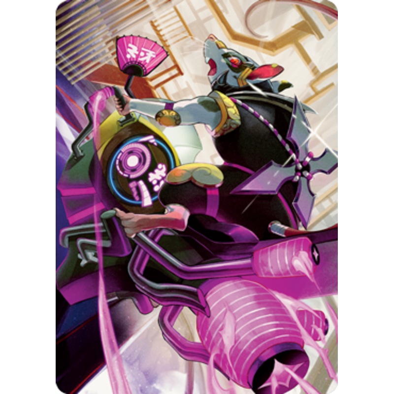 Nashi, Moon Sage's Scion Art Card [Kamigawa: Neon Dynasty Art Series]