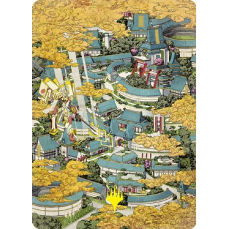 Plains 2 Art Card (Gold-Stamped Signature) [Kamigawa: Neon Dynasty Art Series]