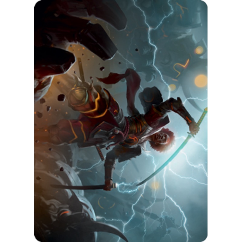 Raiyuu, Storm's Edge Art Card [Kamigawa: Neon Dynasty Art Series]