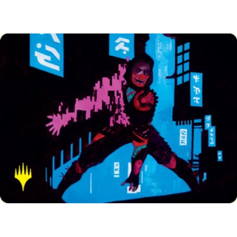 Return to Action Art Card (Gold-Stamped Signature) [Kamigawa: Neon Dynasty Art Series]