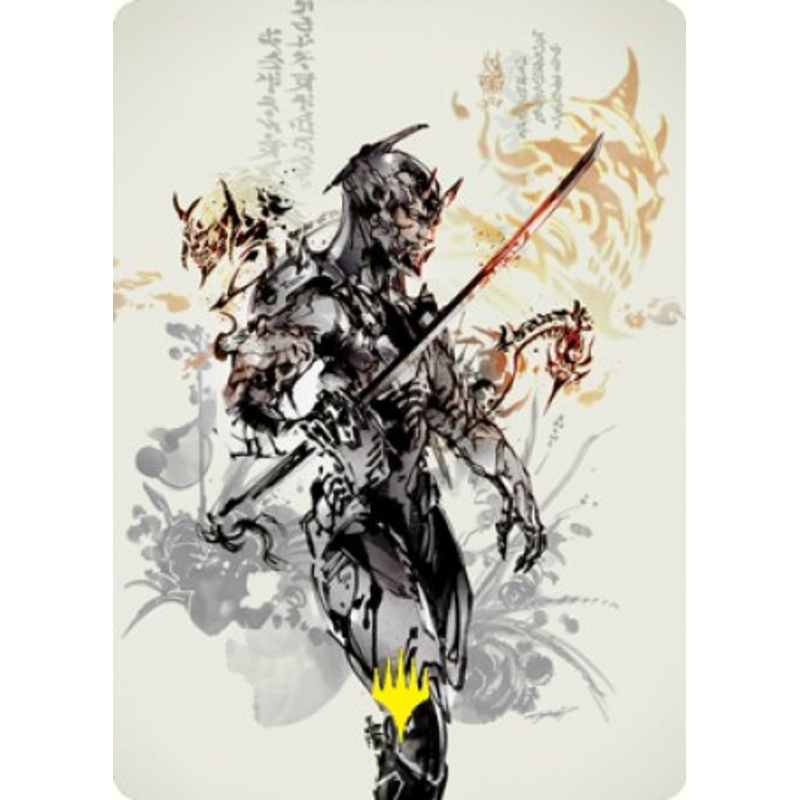 Satoru Umezawa 1 Art Card (Gold-Stamped Signature) [Kamigawa: Neon Dynasty Art Series]