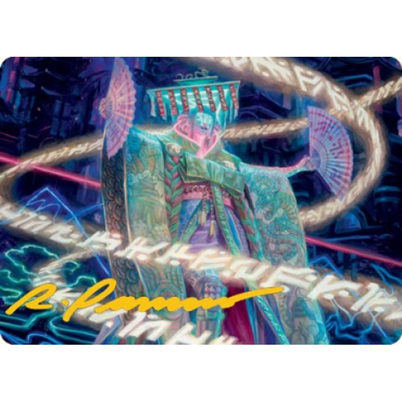 Satsuki, the Living Lore Art Card (Gold-Stamped Signature) [Kamigawa: Neon Dynasty Art Series]