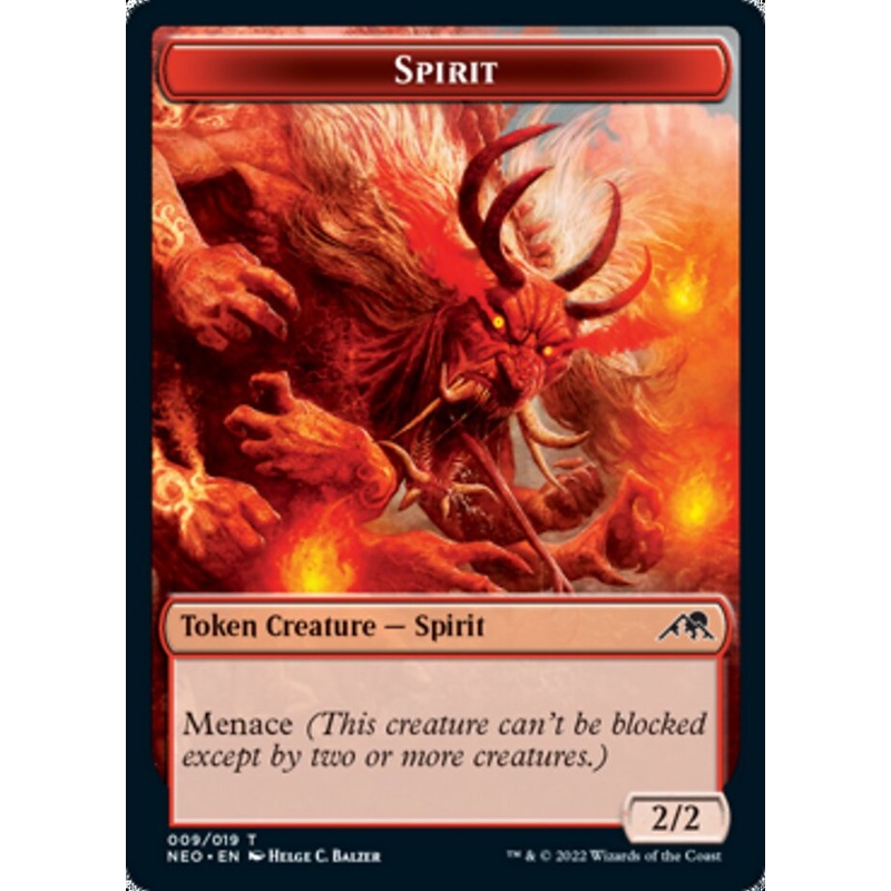 Spirit Token (009) [Kamigawa: Neon Dynasty Tokens]