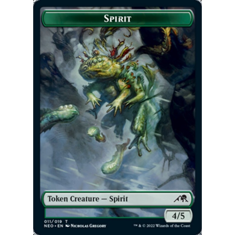 Spirit Token (011) [Kamigawa: Neon Dynasty Tokens]