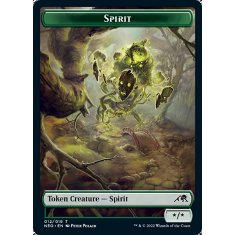 Spirit Token (012) [Kamigawa: Neon Dynasty Tokens]