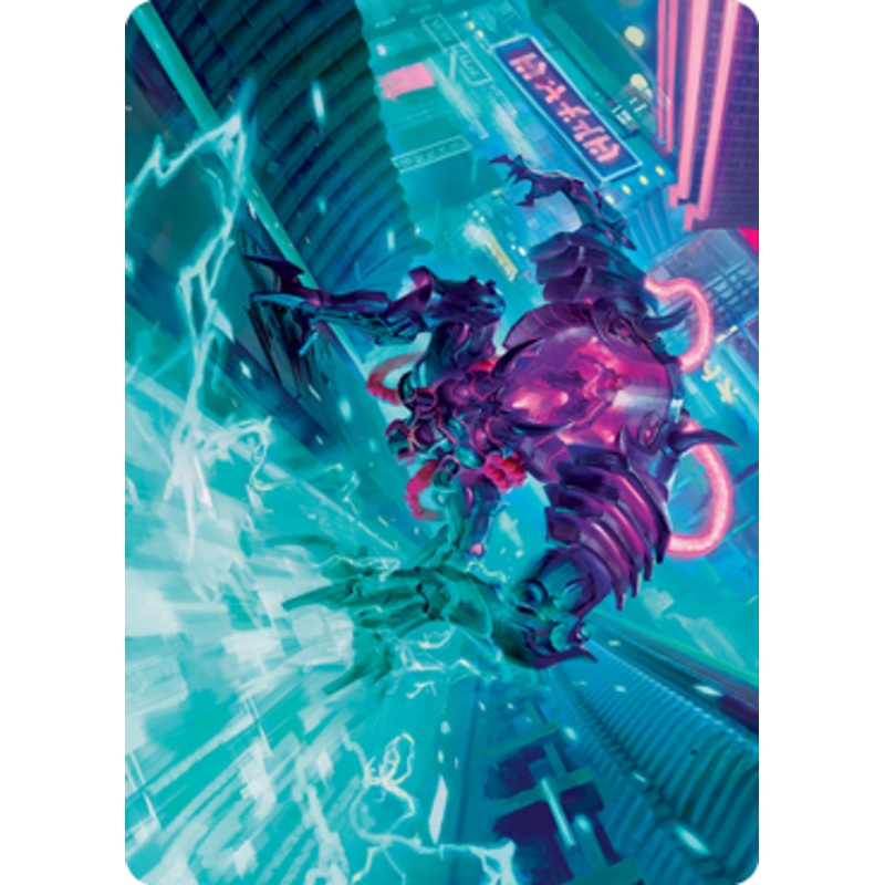 Surgehacker Mech Art Card [Kamigawa: Neon Dynasty Art Series]