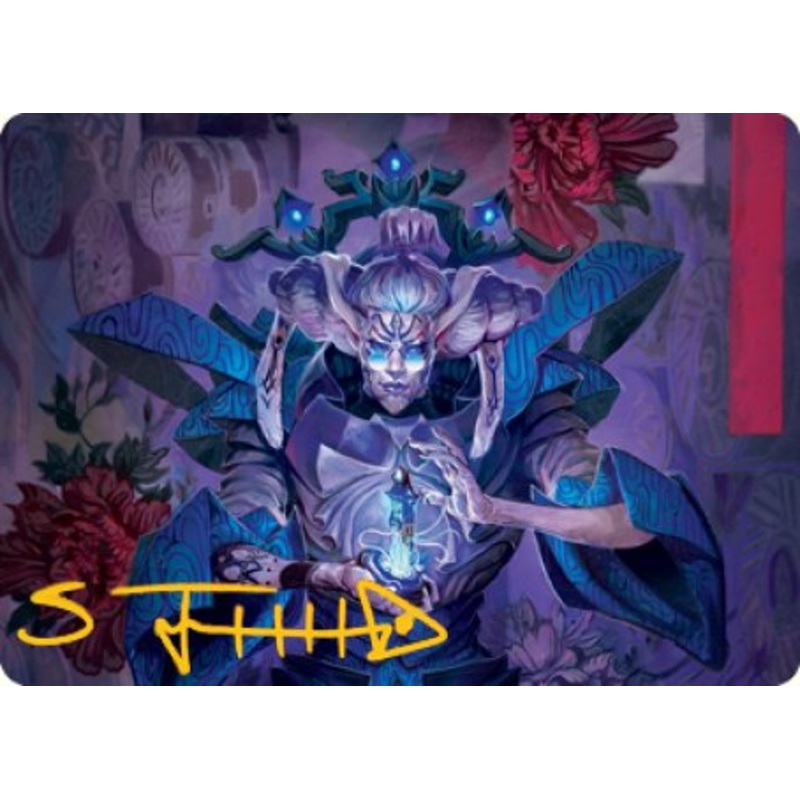 Tameshi, Reality Architect 1 Art Card (Gold-Stamped Signature) [Kamigawa: Neon Dynasty Art Series]