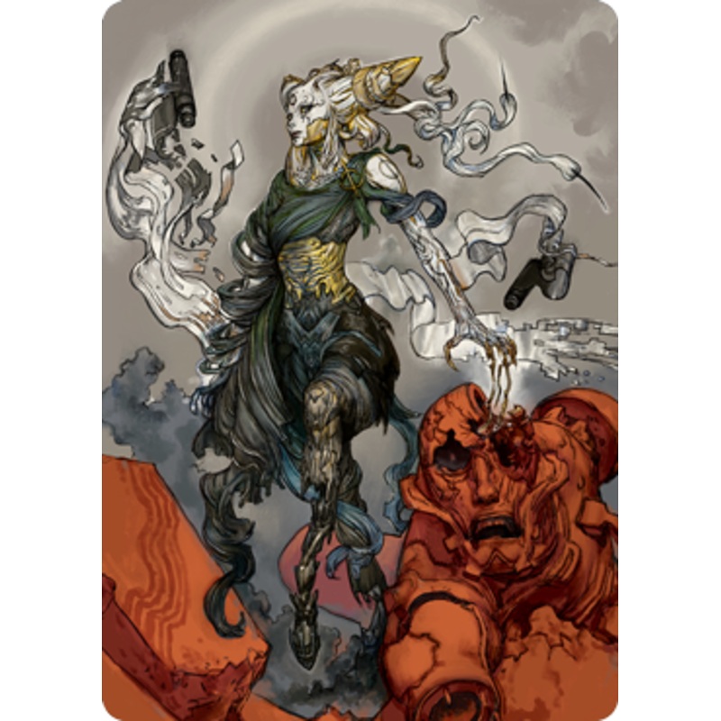 Tamiyo, Compleated Sage Art Card [Kamigawa: Neon Dynasty Art Series]