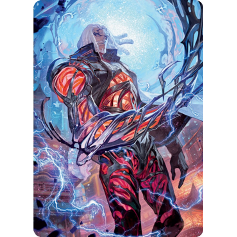 Tezzeret, Betrayer of Flesh Art Card [Kamigawa: Neon Dynasty Art Series]