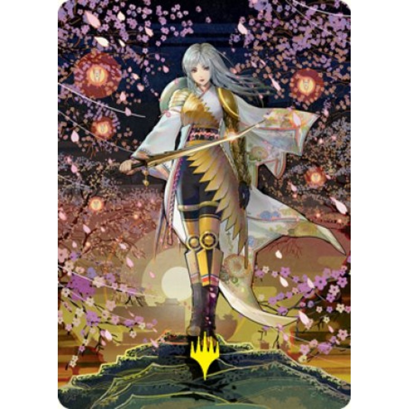 The Wandering Emperor 2 Art Card (Gold-Stamped Signature) [Kamigawa: Neon Dynasty Art Series]