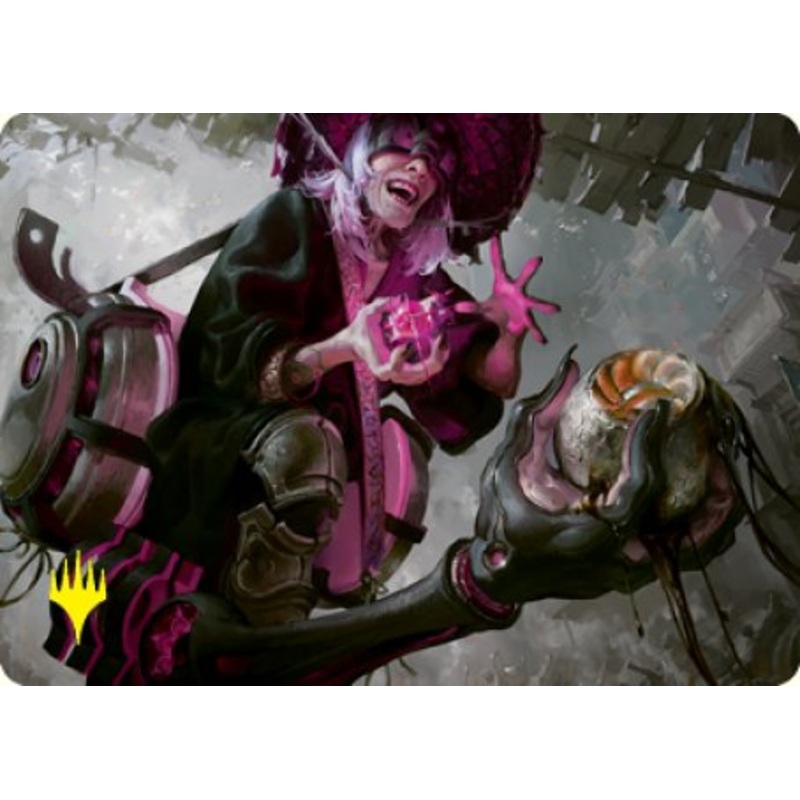 Undercity Scrounger Art Card (Gold-Stamped Signature) [Kamigawa: Neon Dynasty Art Series]