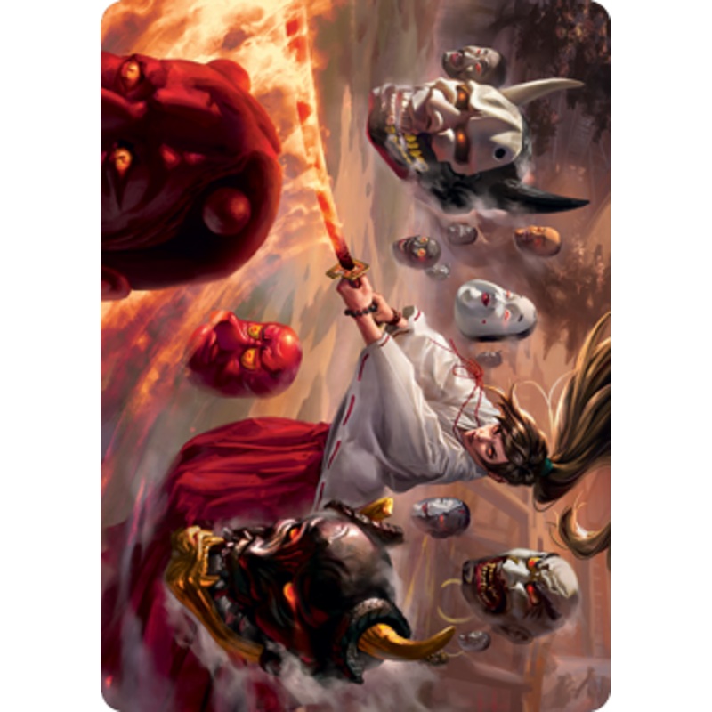 Unquenchable Fury Art Card [Kamigawa: Neon Dynasty Art Series]