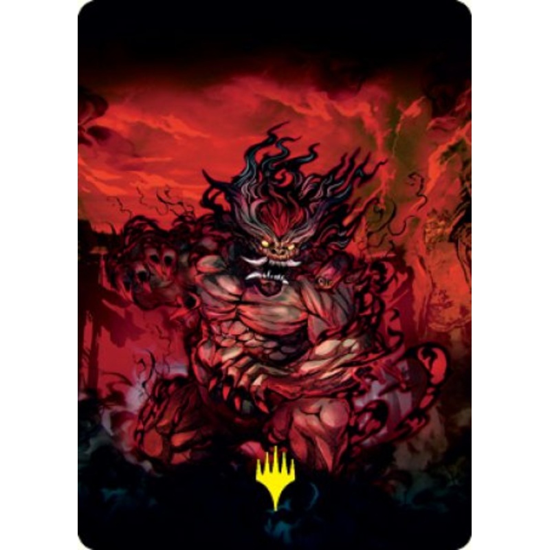 Vessel of the All-Consuming Art Card (Gold-Stamped Signature) [Kamigawa: Neon Dynasty Art Series]