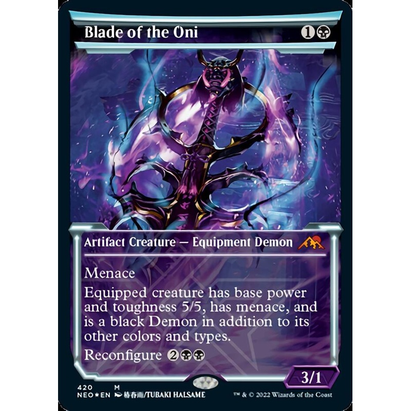 Blade of the Oni (Foil Etched) [Kamigawa: Neon Dynasty]