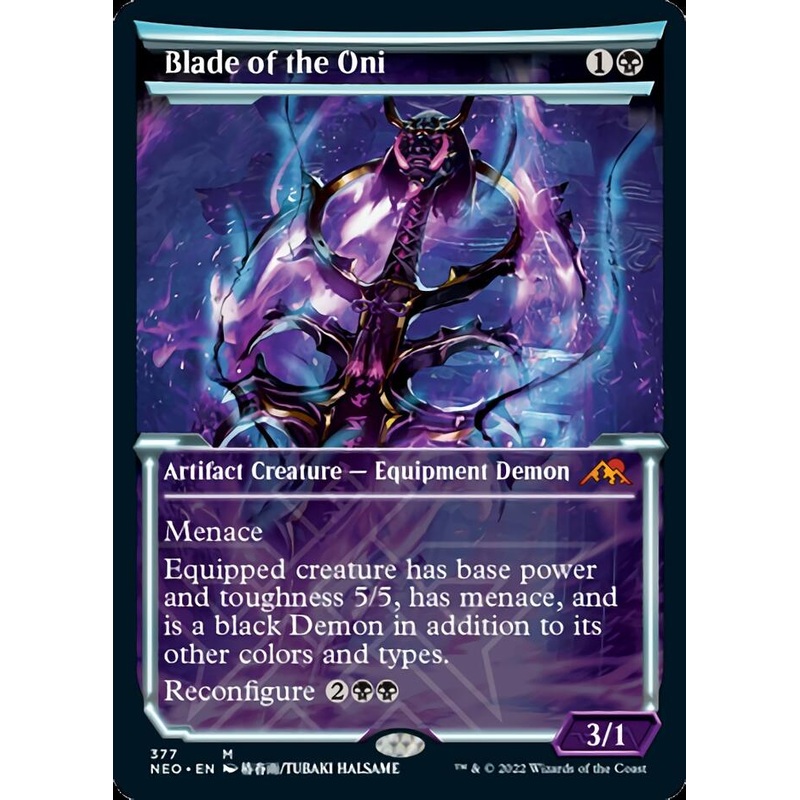 Blade of the Oni (Showcase Soft Glow) [Kamigawa: Neon Dynasty]