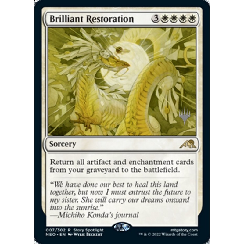 Brilliant Restoration (Promo Pack) [Kamigawa: Neon Dynasty Promos]