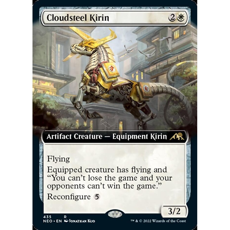 Cloudsteel Kirin (Extended Art) [Kamigawa: Neon Dynasty]