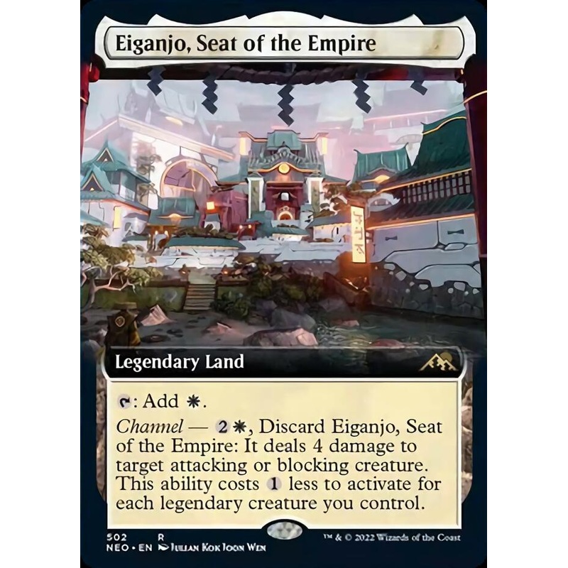 Eiganjo, Seat of the Empire (Extended Art) [Kamigawa: Neon Dynasty]