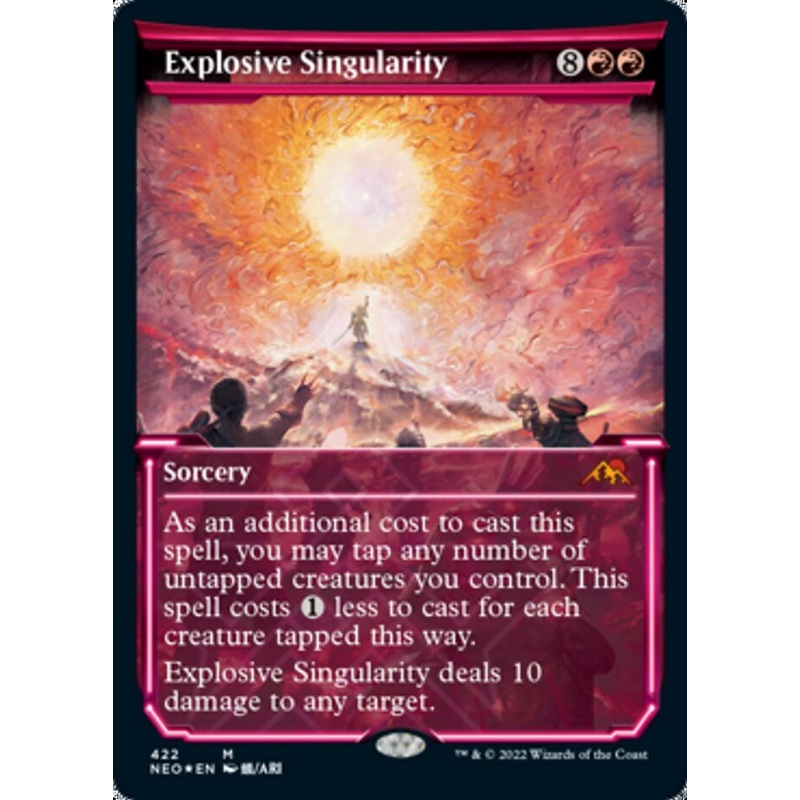 Explosive Singularity (Showcase) (Foil Etched) [Kamigawa: Neon Dynasty]