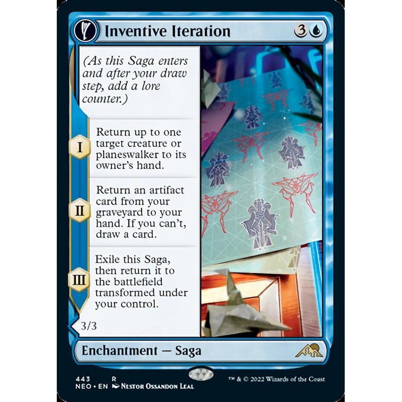 Inventive Iteration // Living Breakthrough (Extended Art) [Kamigawa: Neon Dynasty]