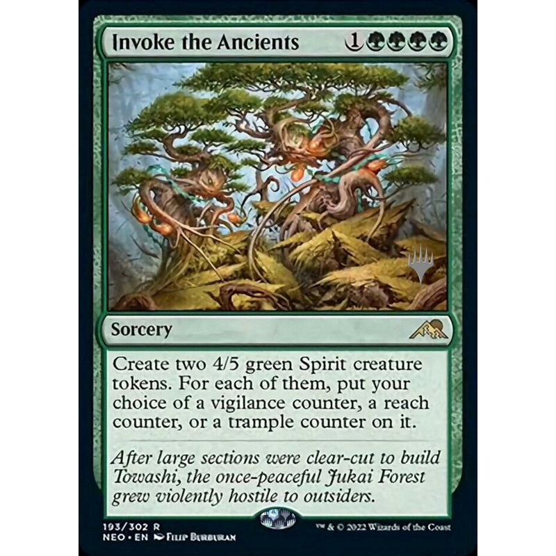 Invoke the Ancients (Promo Pack) [Kamigawa: Neon Dynasty Promos]