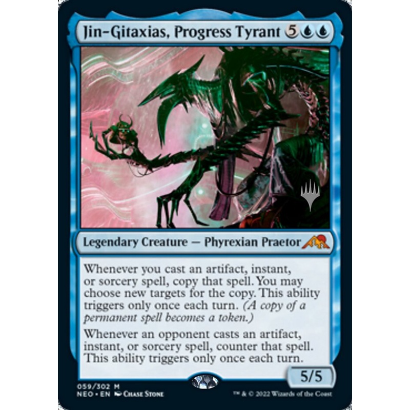 Jin-Gitaxias, Progress Tyrant (Promo Pack) [Kamigawa: Neon Dynasty Promos]