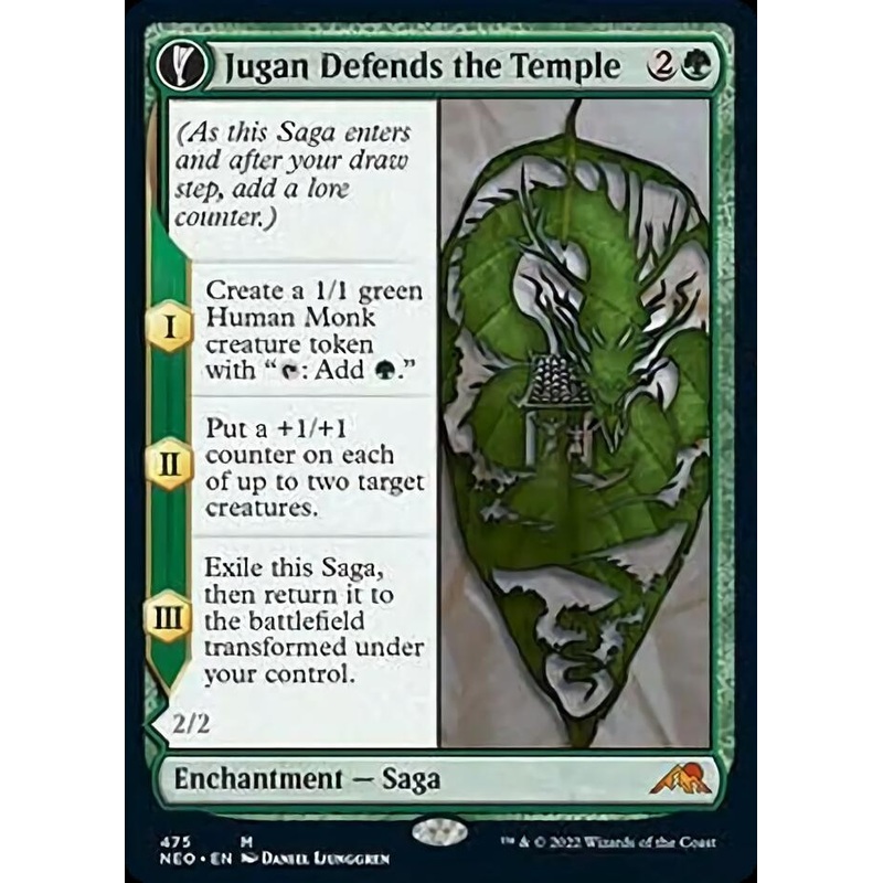 Jugan Defends the Temple // Remnant of the Rising Star (Extended Art) [Kamigawa: Neon Dynasty]