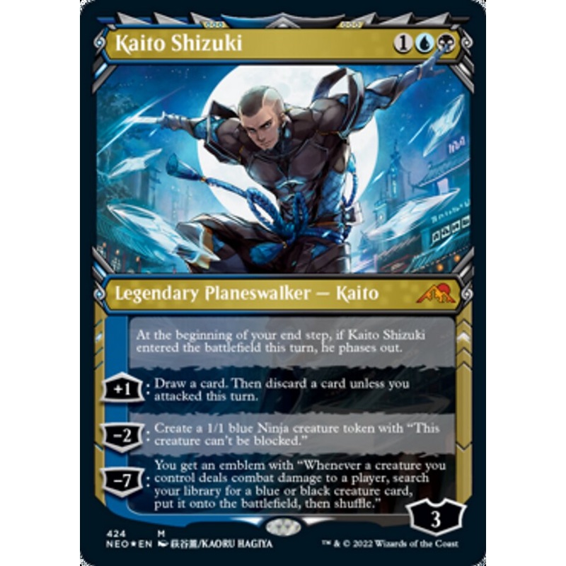 Kaito Shizuki (Showcase) (Foil Etched) [Kamigawa: Neon Dynasty]
