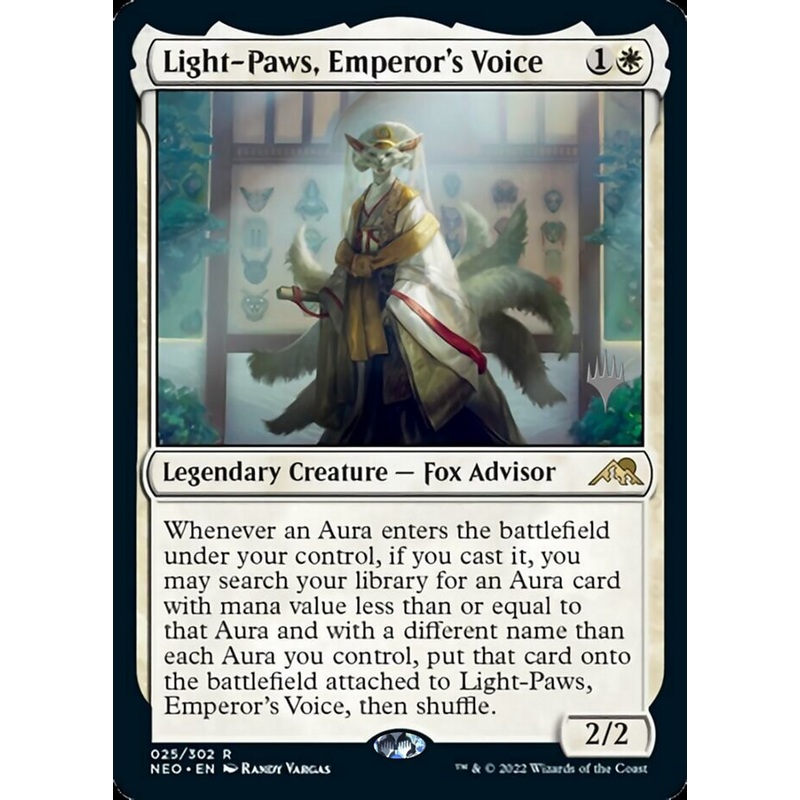 Light-Paws, Emperor's Voice (Promo Pack) [Kamigawa: Neon Dynasty Promos]