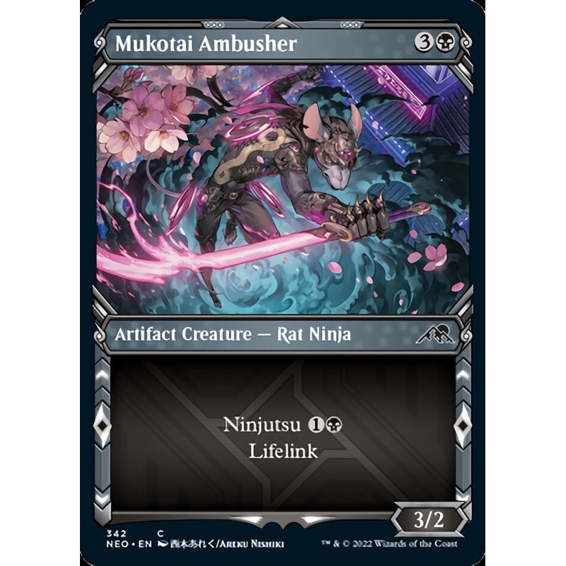 Mukotai Ambusher (Showcase Ninja) [Kamigawa: Neon Dynasty]