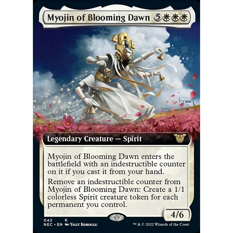 Myojin of Blooming Dawn (Extended Art) [Kamigawa: Neon Dynasty Commander]