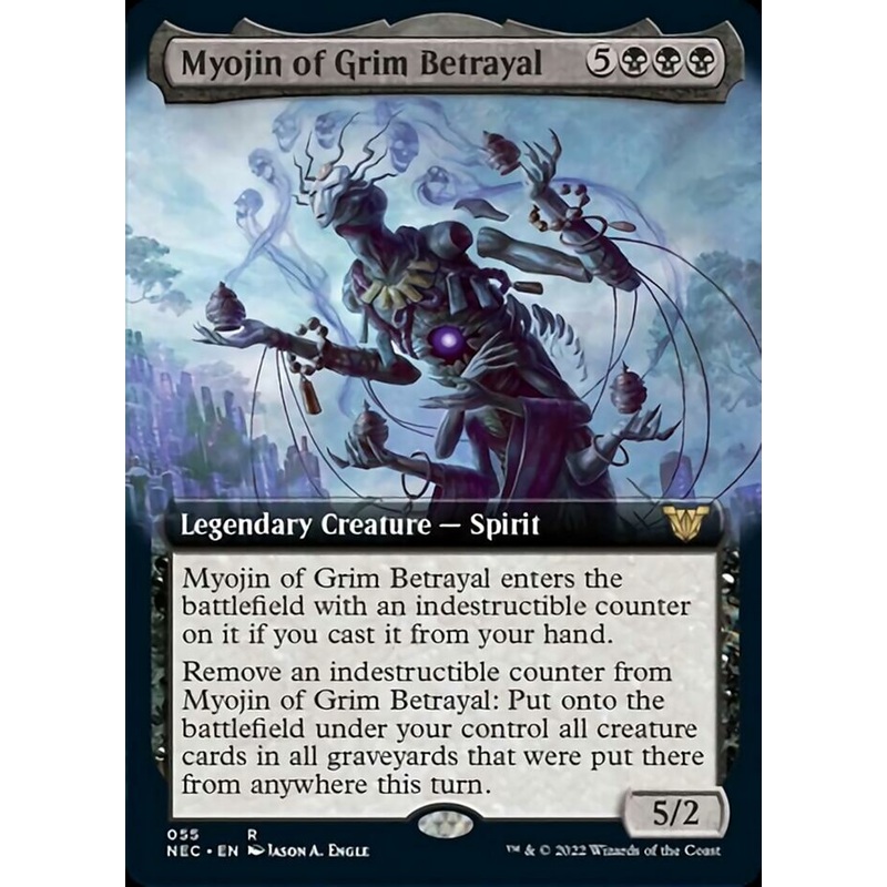 Myojin of Grim Betrayal (Extended Art) [Kamigawa: Neon Dynasty Commander]