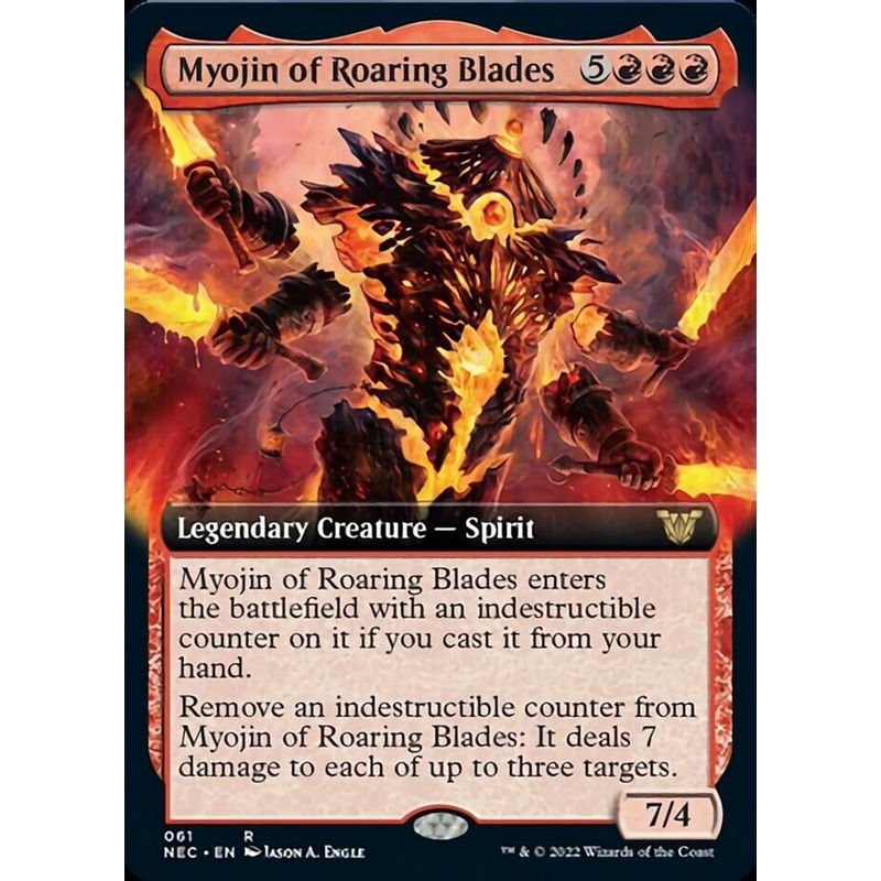 Myojin of Roaring Blades (Extended Art) [Kamigawa: Neon Dynasty Commander]