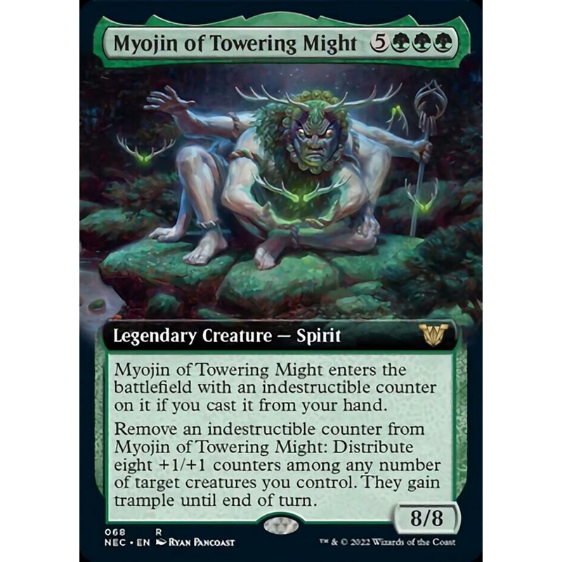 Myojin of Towering Might (Extended Art) [Kamigawa: Neon Dynasty Commander]