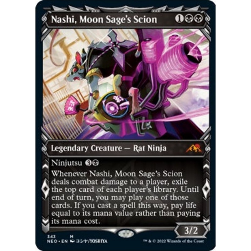 Nashi, Moon Sage's Scion (Showcase Ninja) [Kamigawa: Neon Dynasty]
