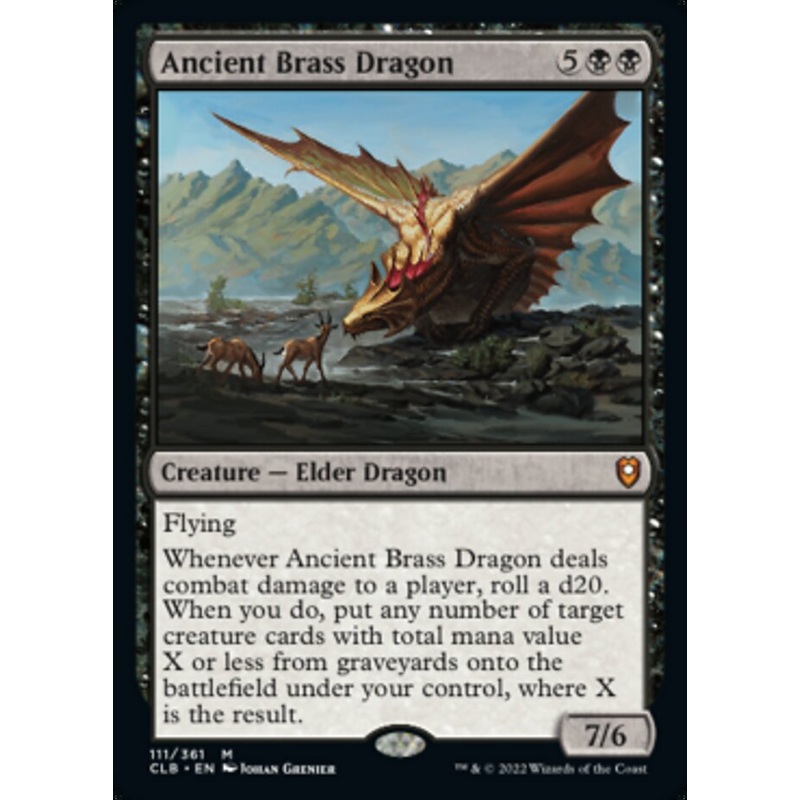 Ancient Brass Dragon [Commander Legends: Battle for Baldur's Gate]