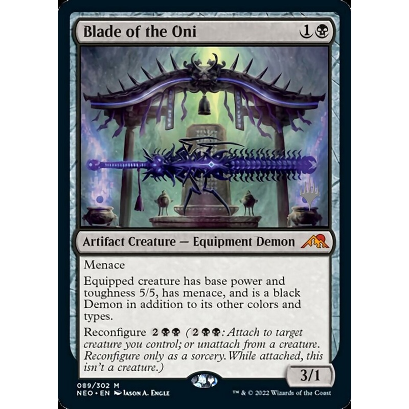 Blade of the Oni (Promo Pack) [Kamigawa: Neon Dynasty Promos]