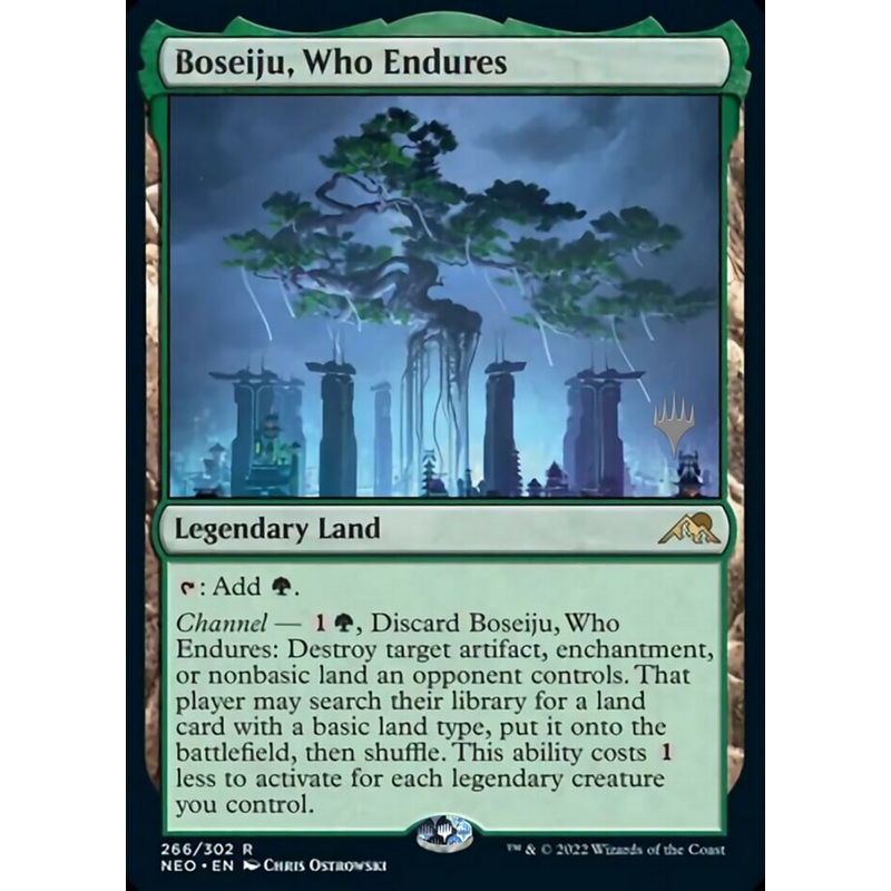 Boseiju, Who Endures (Promo Pack) [Kamigawa: Neon Dynasty Promos]