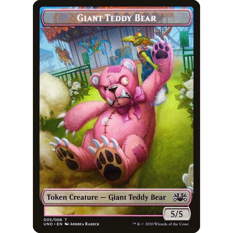 Giant Teddy Bear // Acorn Stash Double-Sided Token [Unsanctioned Tokens]