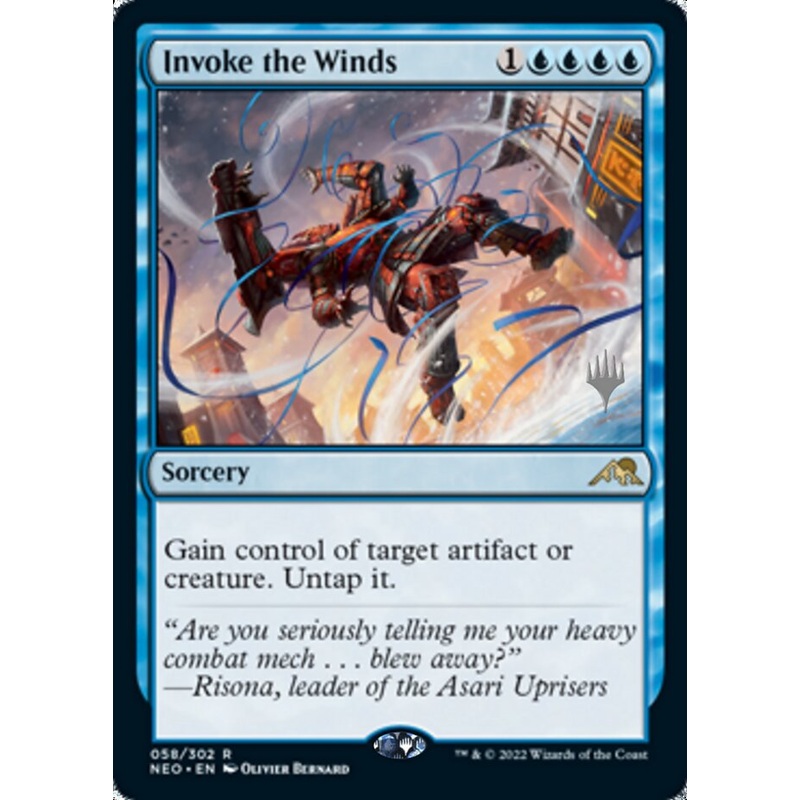 Invoke the Winds (Promo Pack) [Kamigawa: Neon Dynasty Promos]