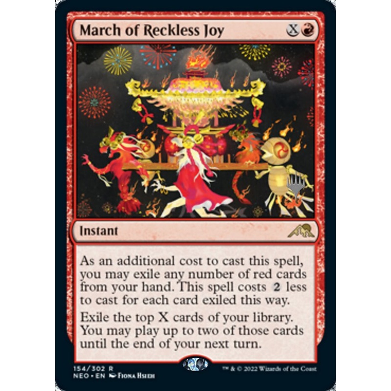 March of Reckless Joy (Promo Pack) [Kamigawa: Neon Dynasty Promos]