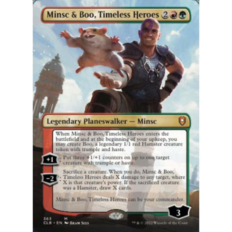 Minsc & Boo, Timeless Heroes (Borderless) [Commander Legends: Battle for Baldur's Gate]