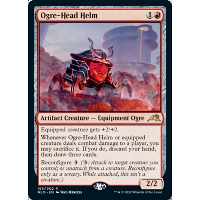 Ogre-Head Helm (Promo Pack) [Kamigawa: Neon Dynasty Promos]