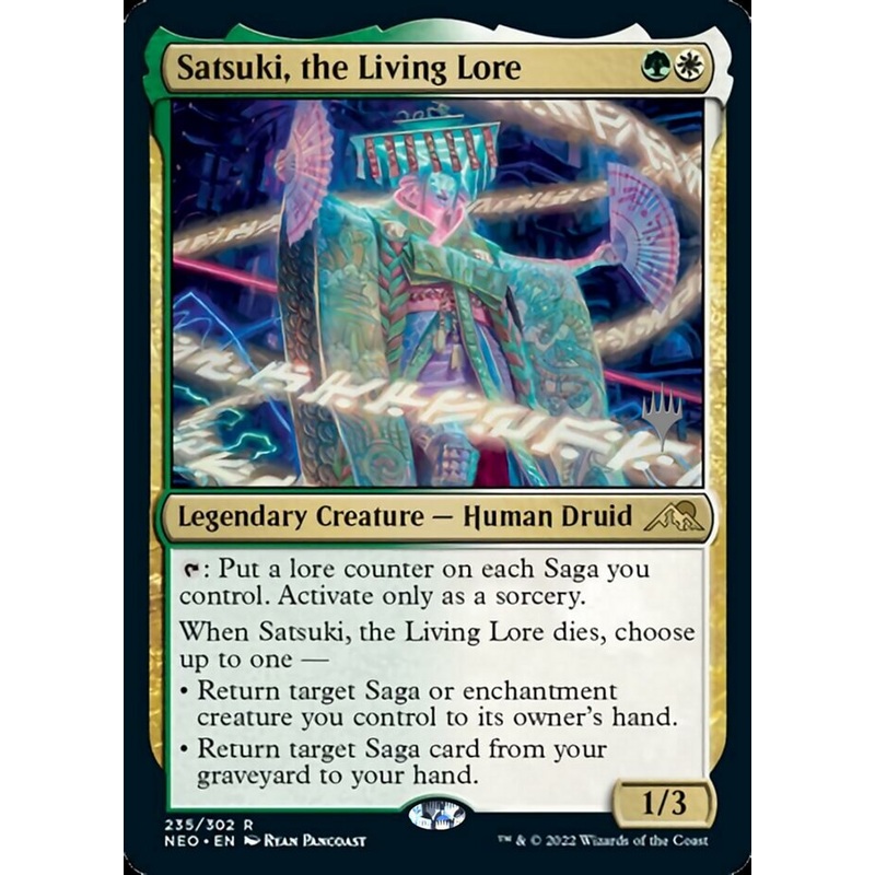 Satsuki, the Living Lore (Promo Pack) [Kamigawa: Neon Dynasty Promos]